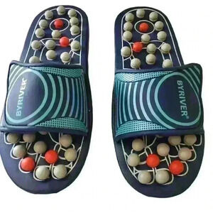 BYRIVER Men's Reflexology Foot Massager Acupuncture Sandals Size Assorted
